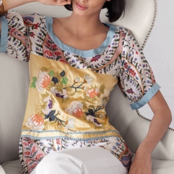 Johnny Was heavily embroidered Mystic tunic NWT - Picture 8 of 14